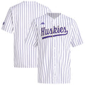 White Washington Huskies Replica Baseball Jersey product image 1, provided for visual reference and product detail review