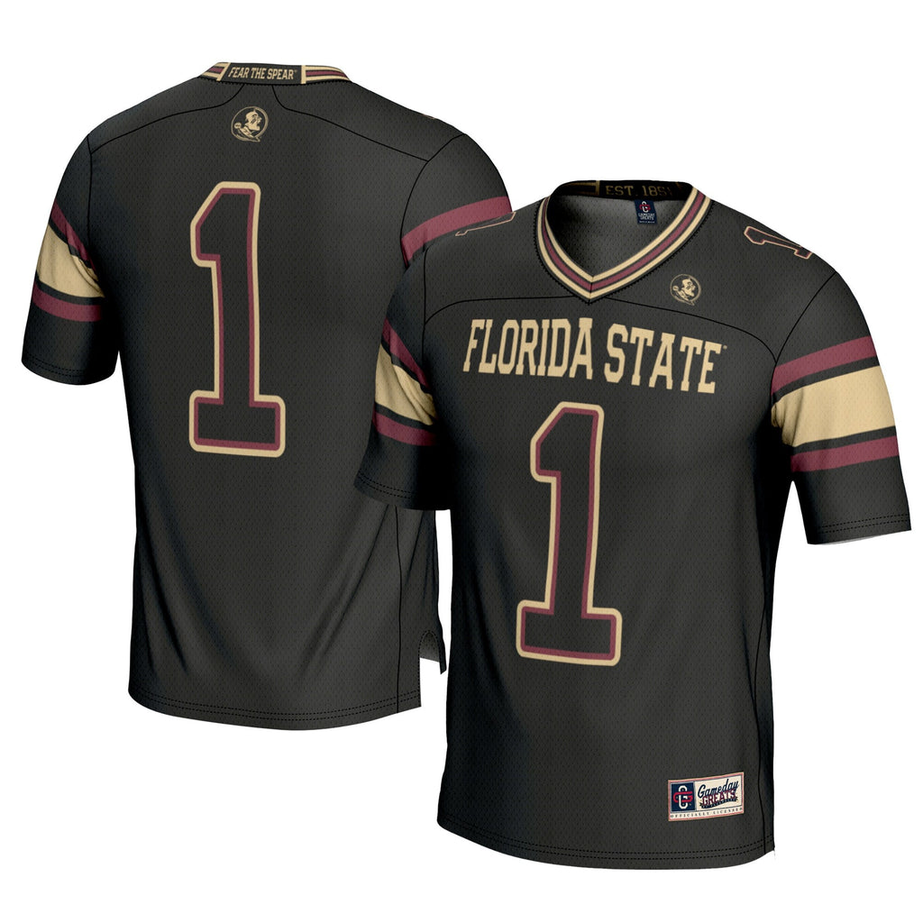 #1 Florida State Seminoles Football Jersey - Black product image 1, provided for visual reference and product detail review