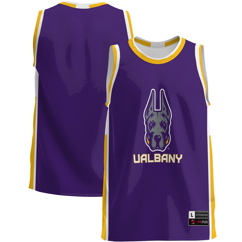 UAlbany Great Danes Lightweight Basketball Jersey - Purple product image 1, provided for visual reference and product detail