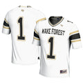 #1 Wake Forest Demon Deacons Football Jersey - White product image 1, provided for visual reference and product detail review