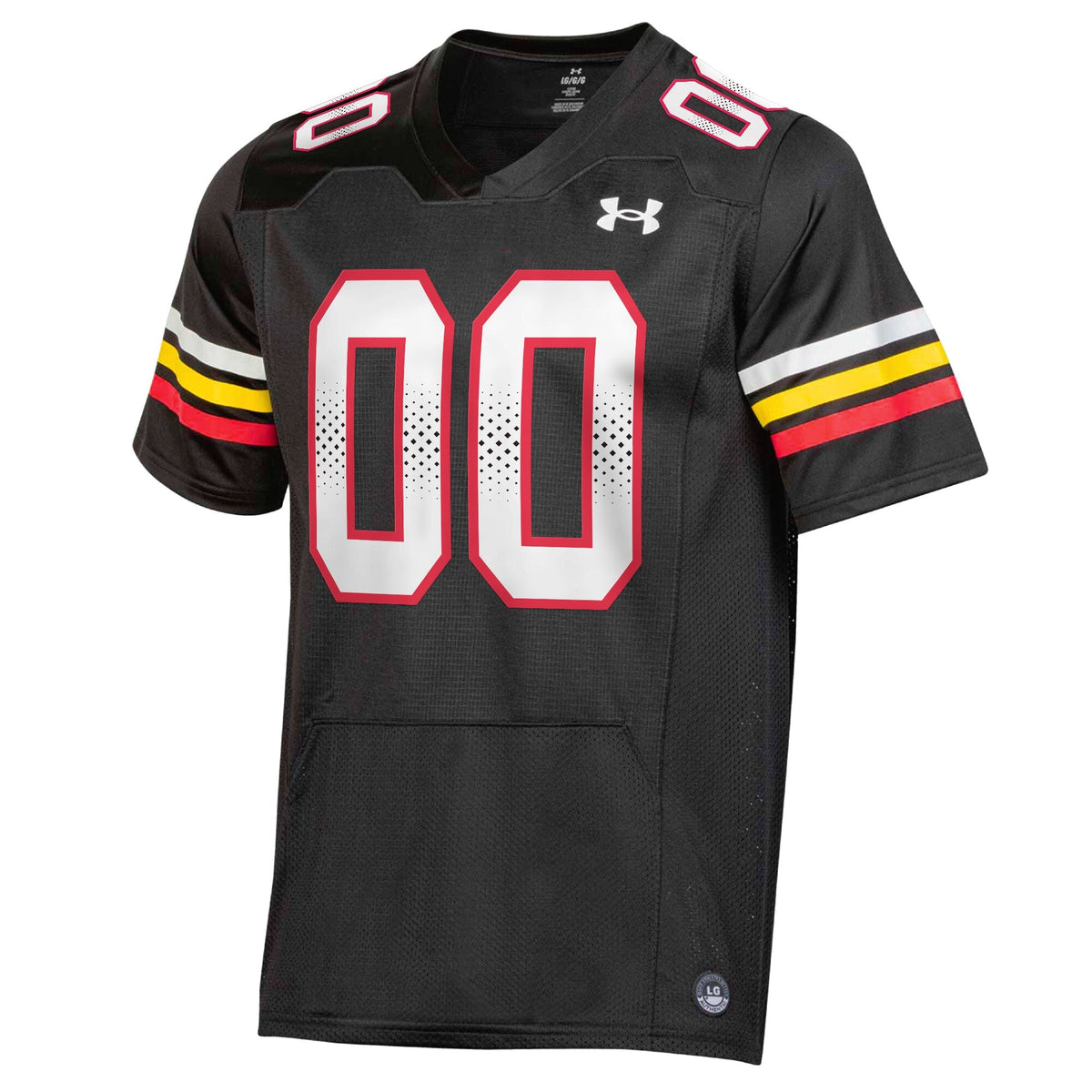 Maryland Terrapins Pick-A-Player NIL Replica Football Jersey - Black product image 3, provided for visual reference and