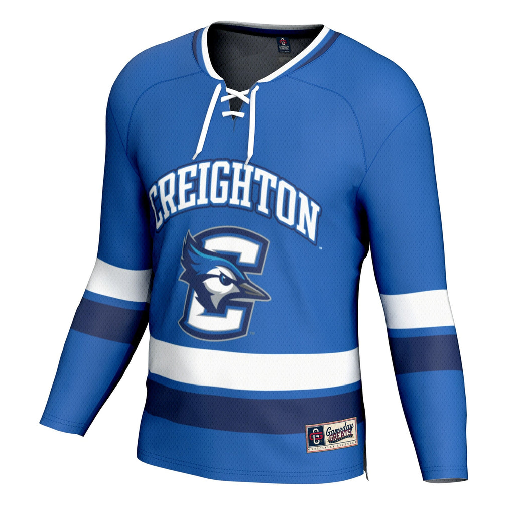Creighton Bluejays Spirit Hockey Jersey - Blue product image 3, provided for visual reference and product detail review