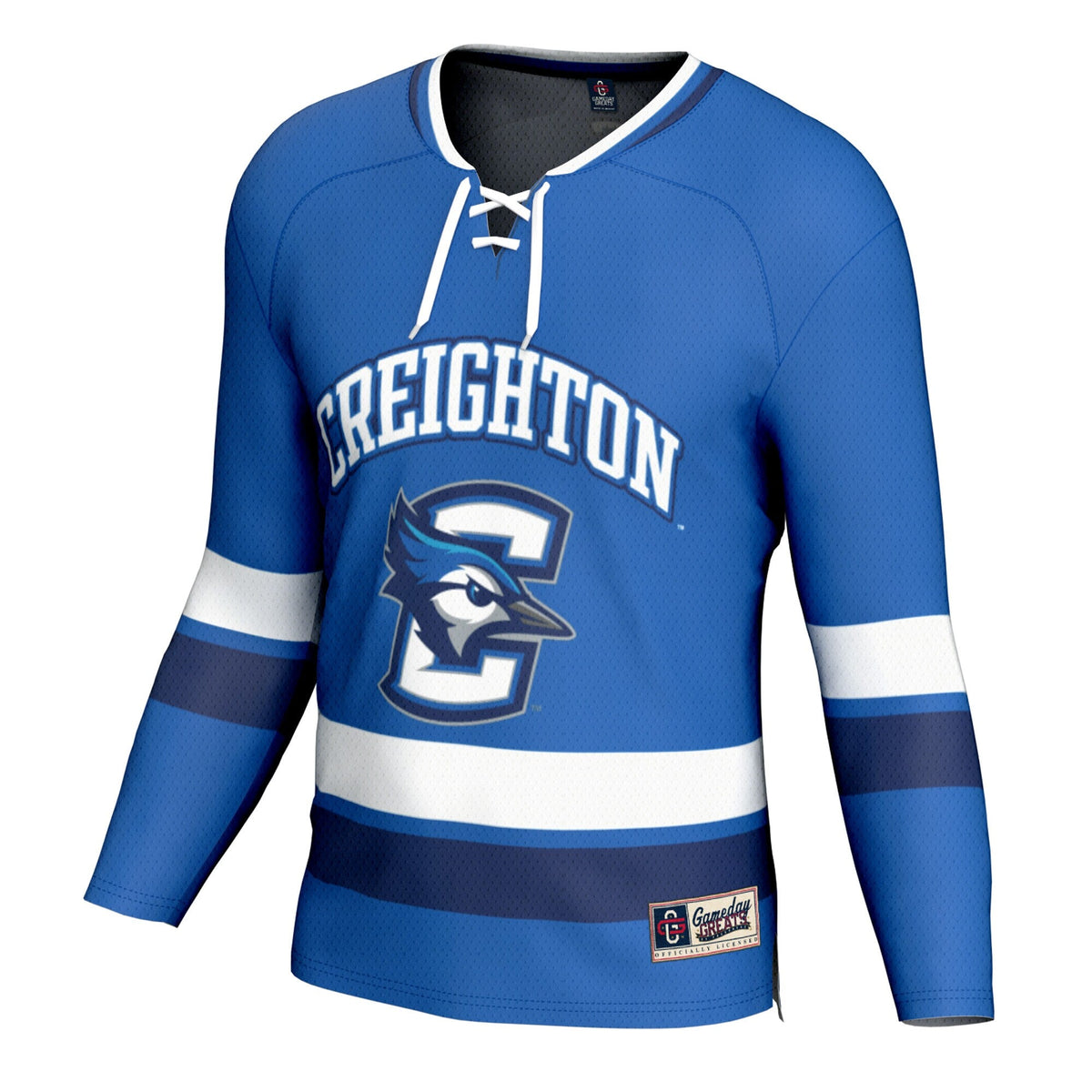 Creighton Bluejays Spirit Hockey Jersey - Blue product image 3, provided for visual reference and product detail review