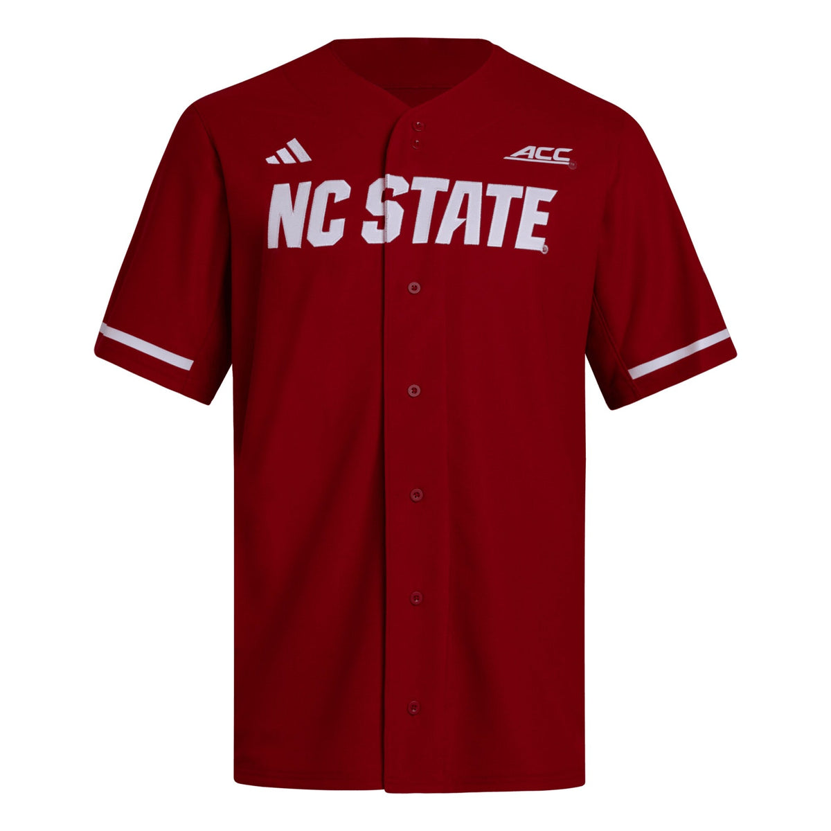 NC State Wolfpack Replica Baseball Jersey - Red product image 3, provided for visual reference and product detail review