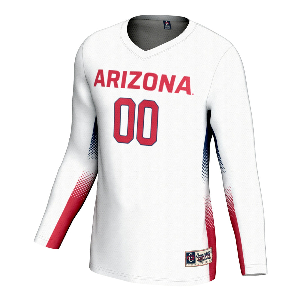 Arizona Wildcats Adult NIL Lightweight Volleyball Jersey - White product image 3, provided for visual reference and product