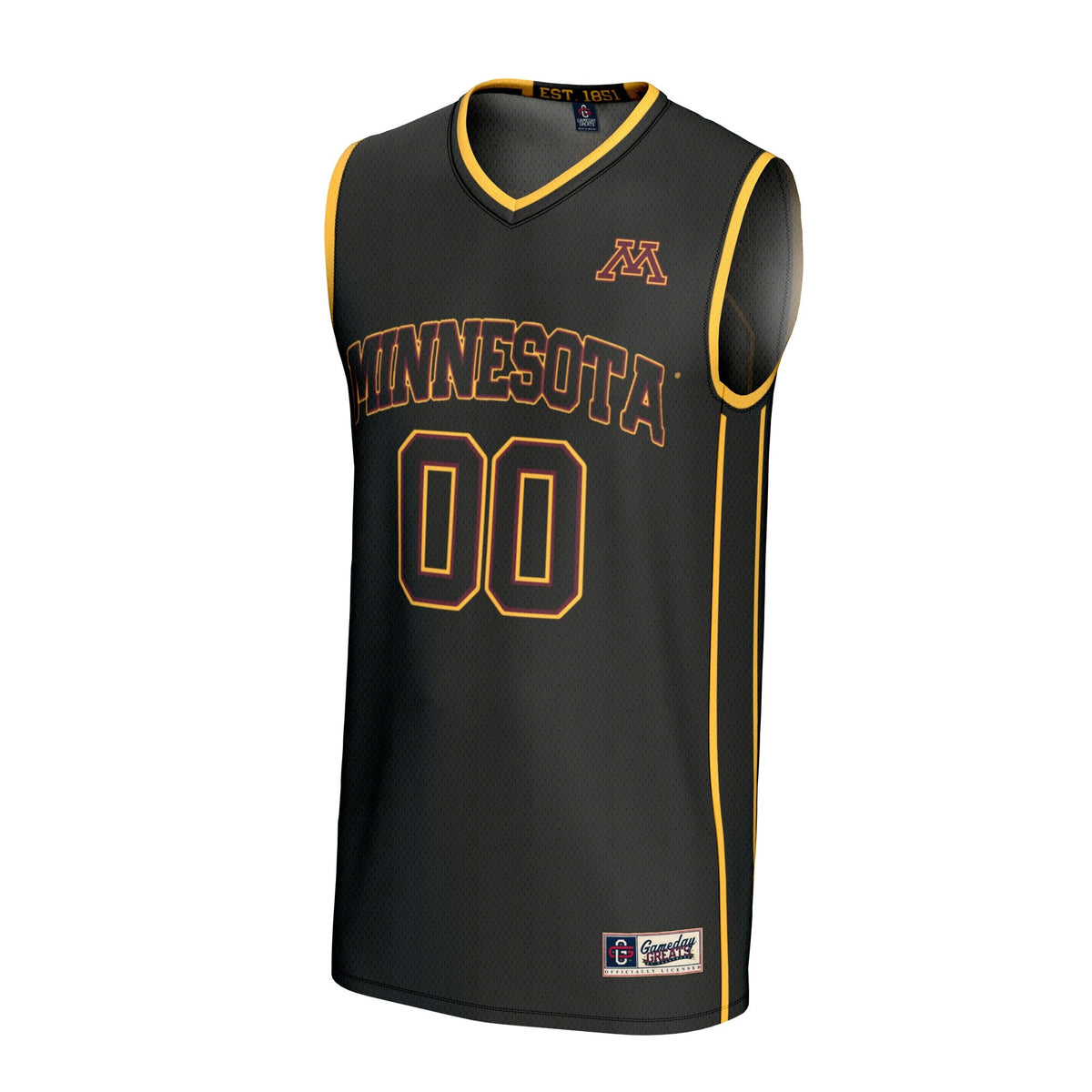 Minnesota Golden Gophers Lightweight Collegiate Basketball NIL Pick-A-Player Fashion Jersey - Black product image 3,
