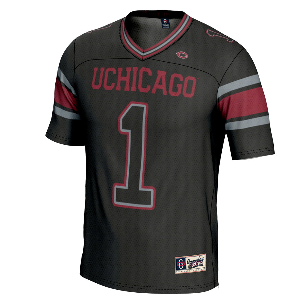 #1 UChicago Maroons Football Jersey - Black product image 3, provided for visual reference and product detail review