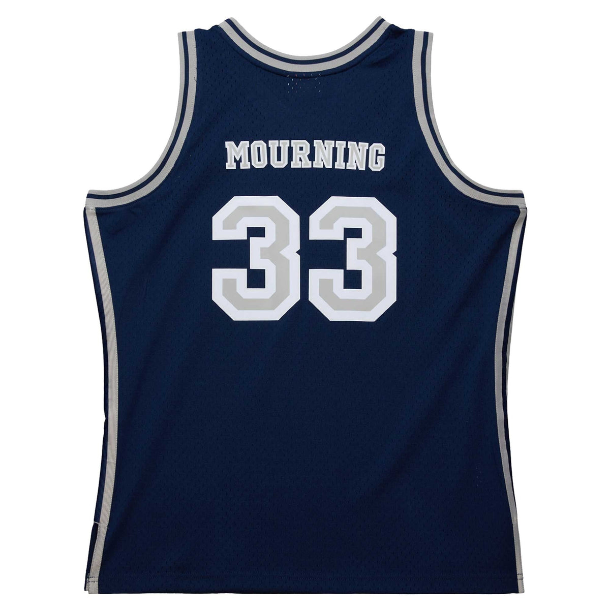 Alonzo Mourning Georgetown Hoyas 1991/92 Swingman Player Jersey - Navy product image 4, provided for visual reference and