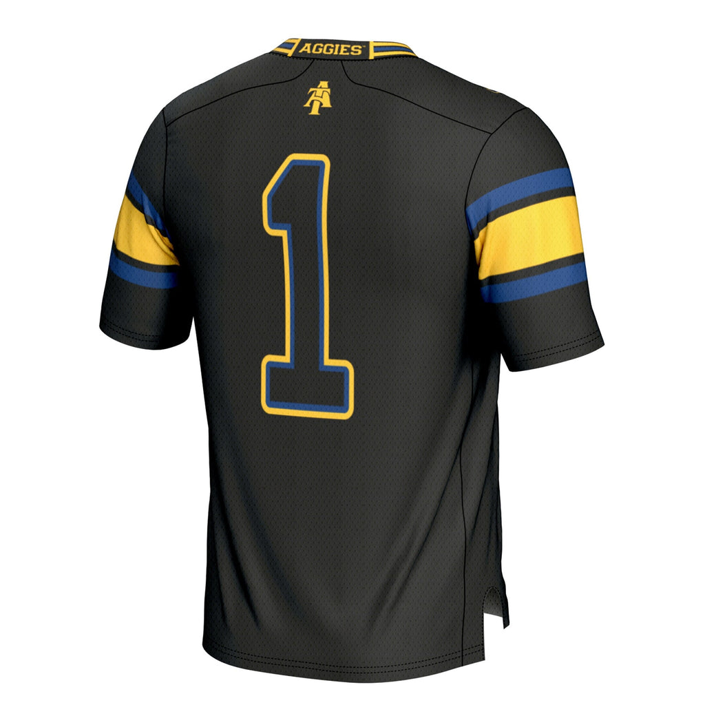#1 North Carolina A&T Aggies Football Jersey - Black product image 4, provided for visual reference and product detail review