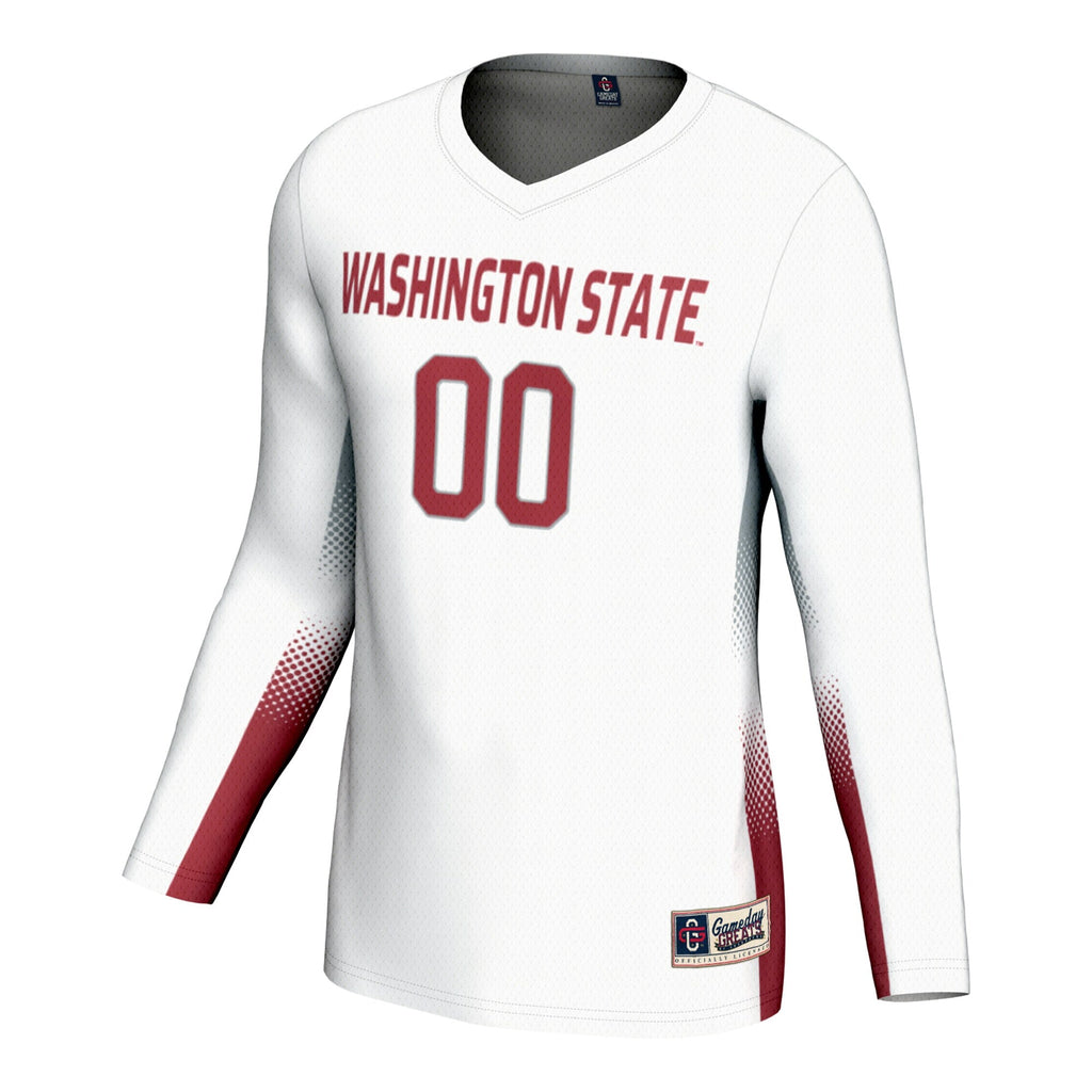 Washington State Cougars Adult NIL Lightweight Volleyball Jersey - White product image 3, provided for visual reference and