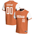 Texas Longhorns NIL Pick-A-Player Lightweight Softball Jersey - Burnt Orange product image 1, provided for visual reference