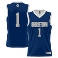#1 Georgetown Hoyas Lightweight Basketball Jersey - Navy product image 1, provided for visual reference and product detail