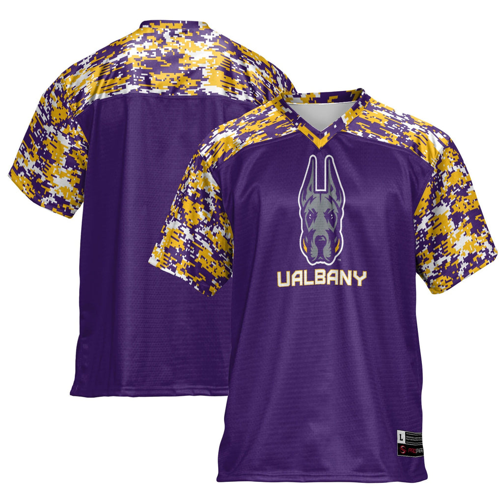 UAlbany Great Danes Football Jersey - Purple product image 1, provided for visual reference and product detail review