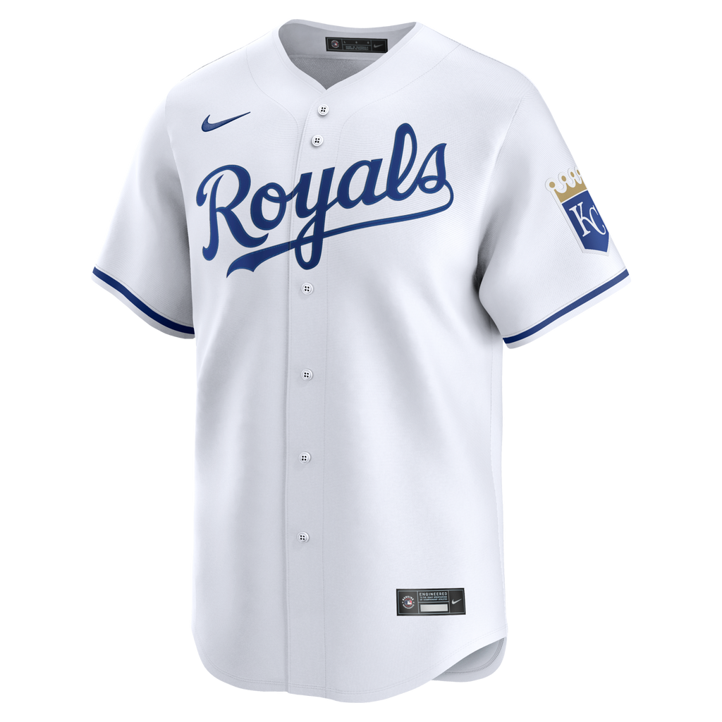 Kansas City Royals White Home Limited Jersey product image 3, provided for visual reference and product detail review