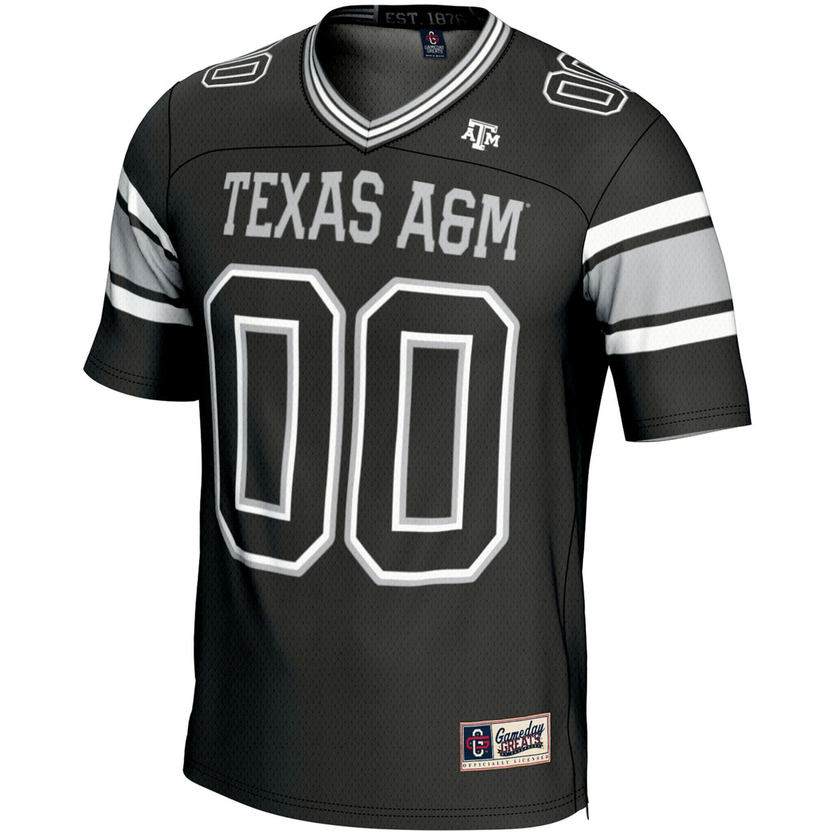 Texas A&M Aggies NIL Pick-A-Player Football Jersey - Black product image 3, provided for visual reference and product detail