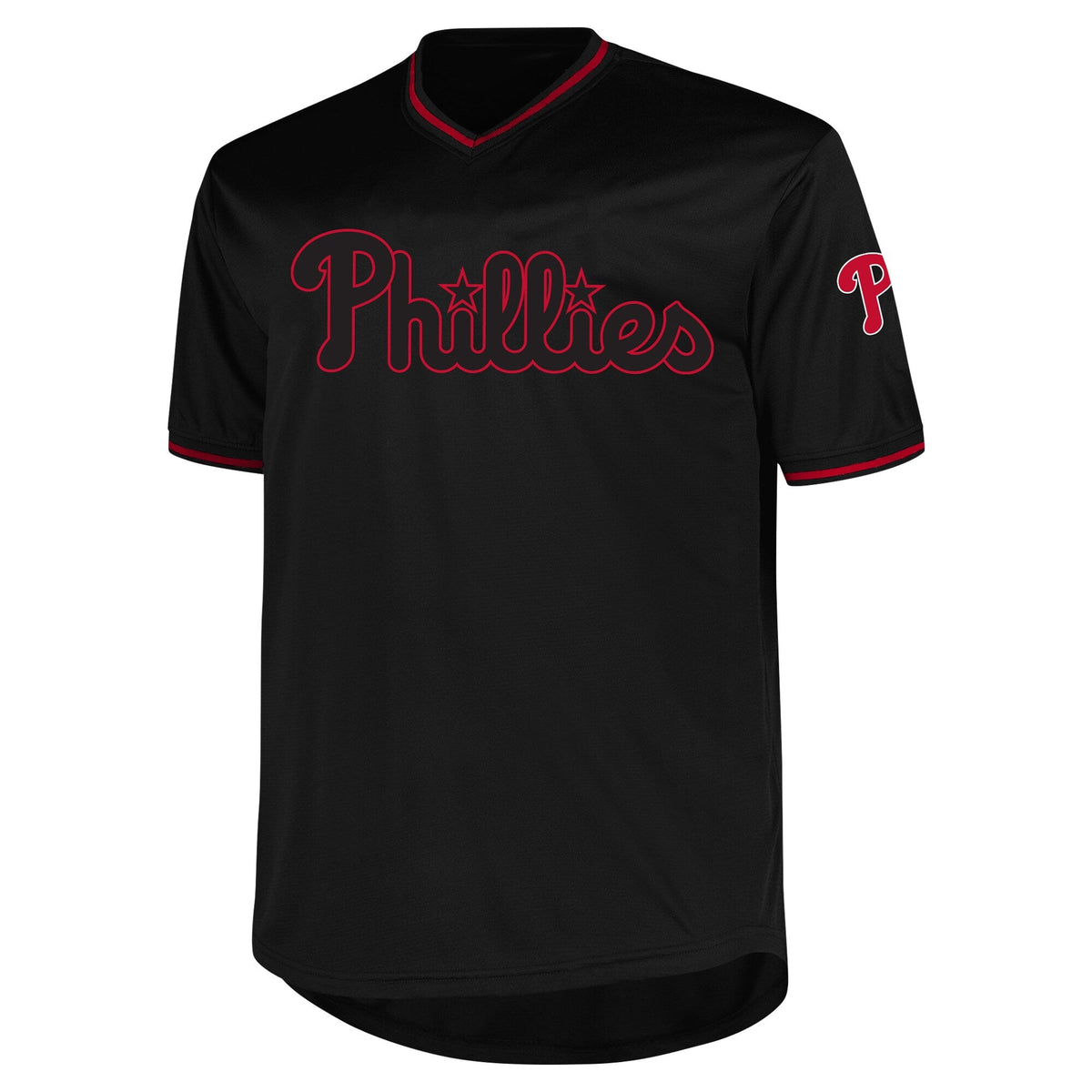 Philadelphia Phillies Black Big & Tall Pop Fashion Jersey product image 3, provided for visual reference and product detail