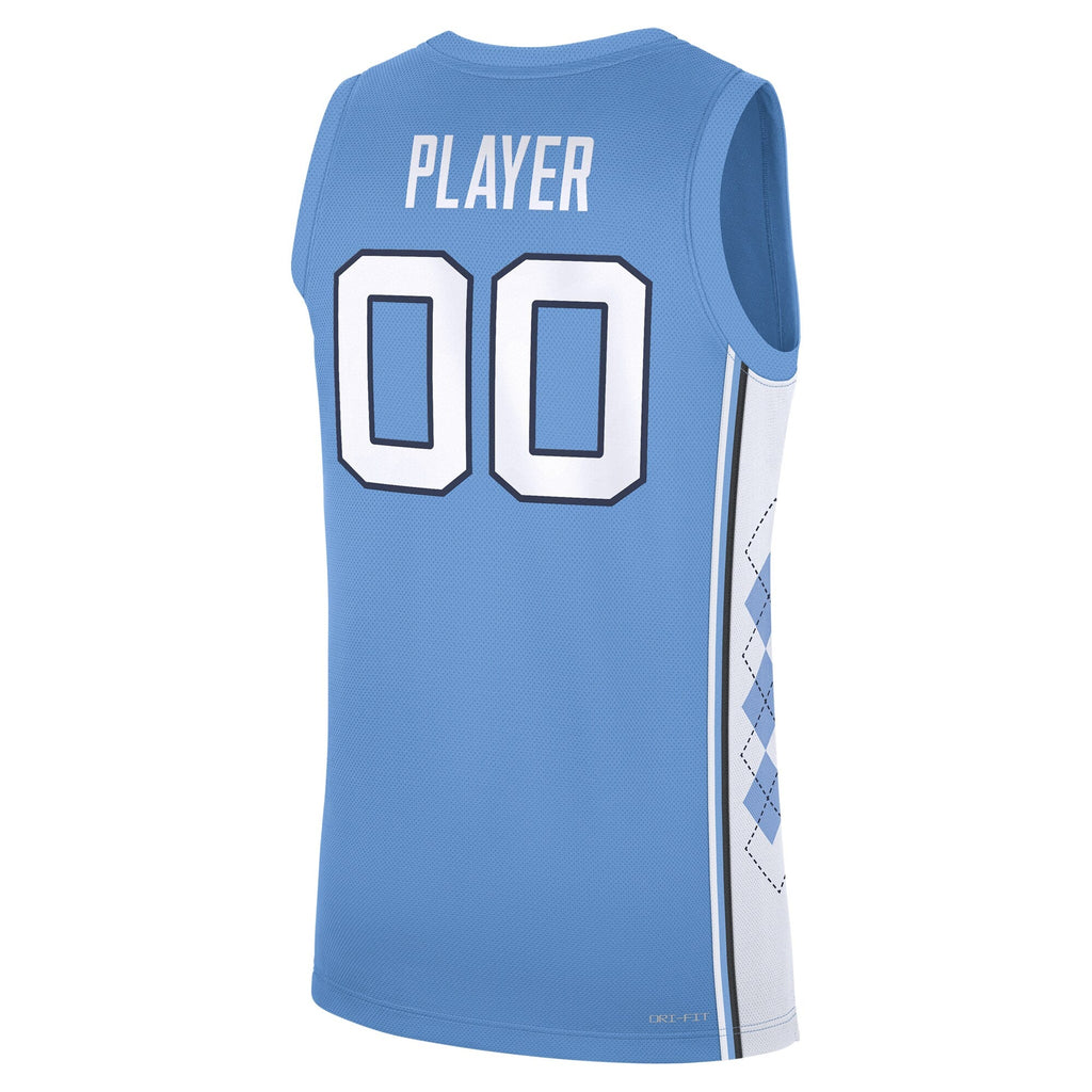 North Carolina Tar Heels NIL Pick-A-Player Basketball Jersey - Carolina Blue product image 4, provided for visual reference