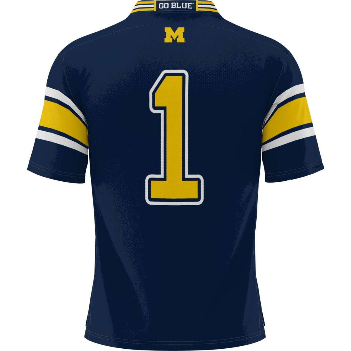 #1 Michigan Wolverines Football Jersey - Navy product image 4, provided for visual reference and product detail review