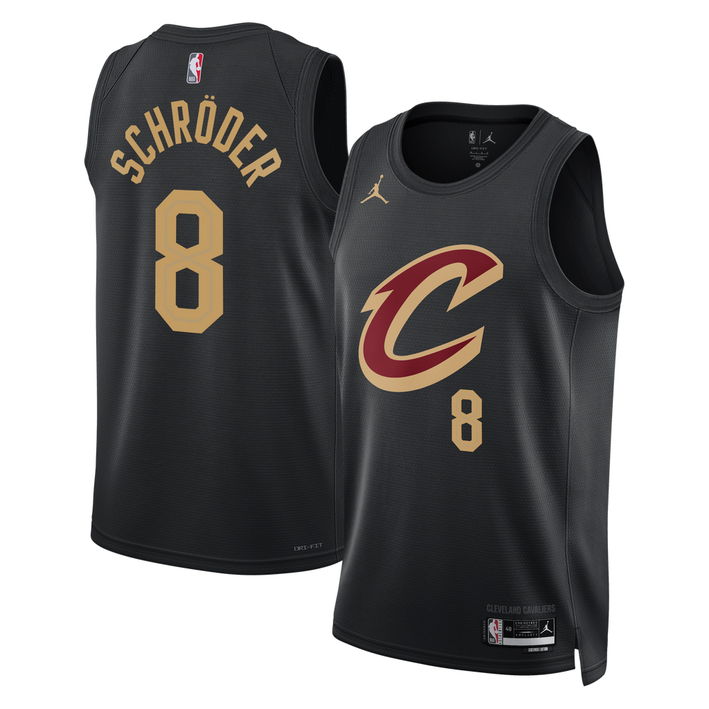 Cleveland Cavaliers Statement Edition Swingman Jersey - Black - Dennis Schröder product image 1, provided for visual