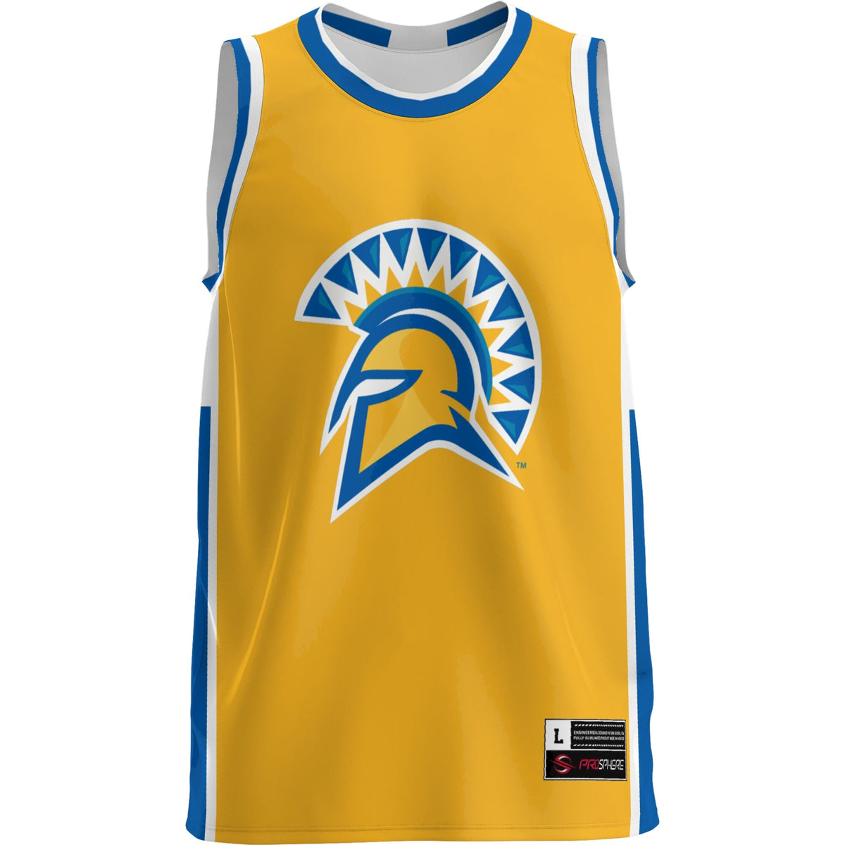 San Jose State Spartans Lightweight Basketball Jersey - Blue product image 3, provided for visual reference and product