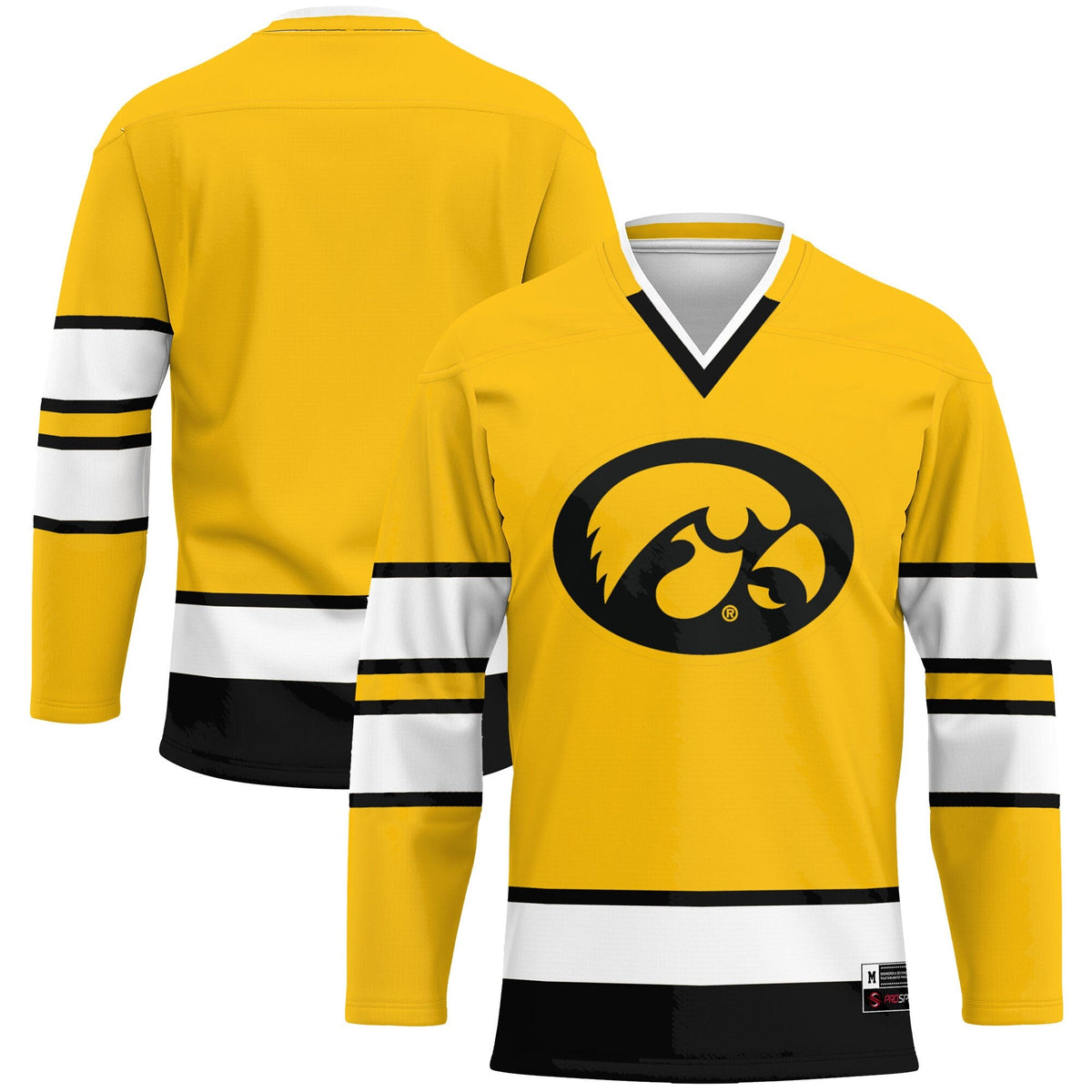 Iowa Hawkeyes Hockey Jersey - Gold product image 2, provided for visual reference and product detail review