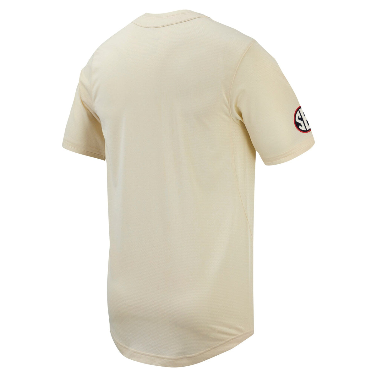 Cream Ole Miss Rebels Replica Full-Button Baseball Jersey product image 4, provided for visual reference and product detail