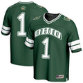 #1 Ohio Bobcats Lightweight Collegiate Football Fashion Jersey - Green product image 1, provided for visual reference and