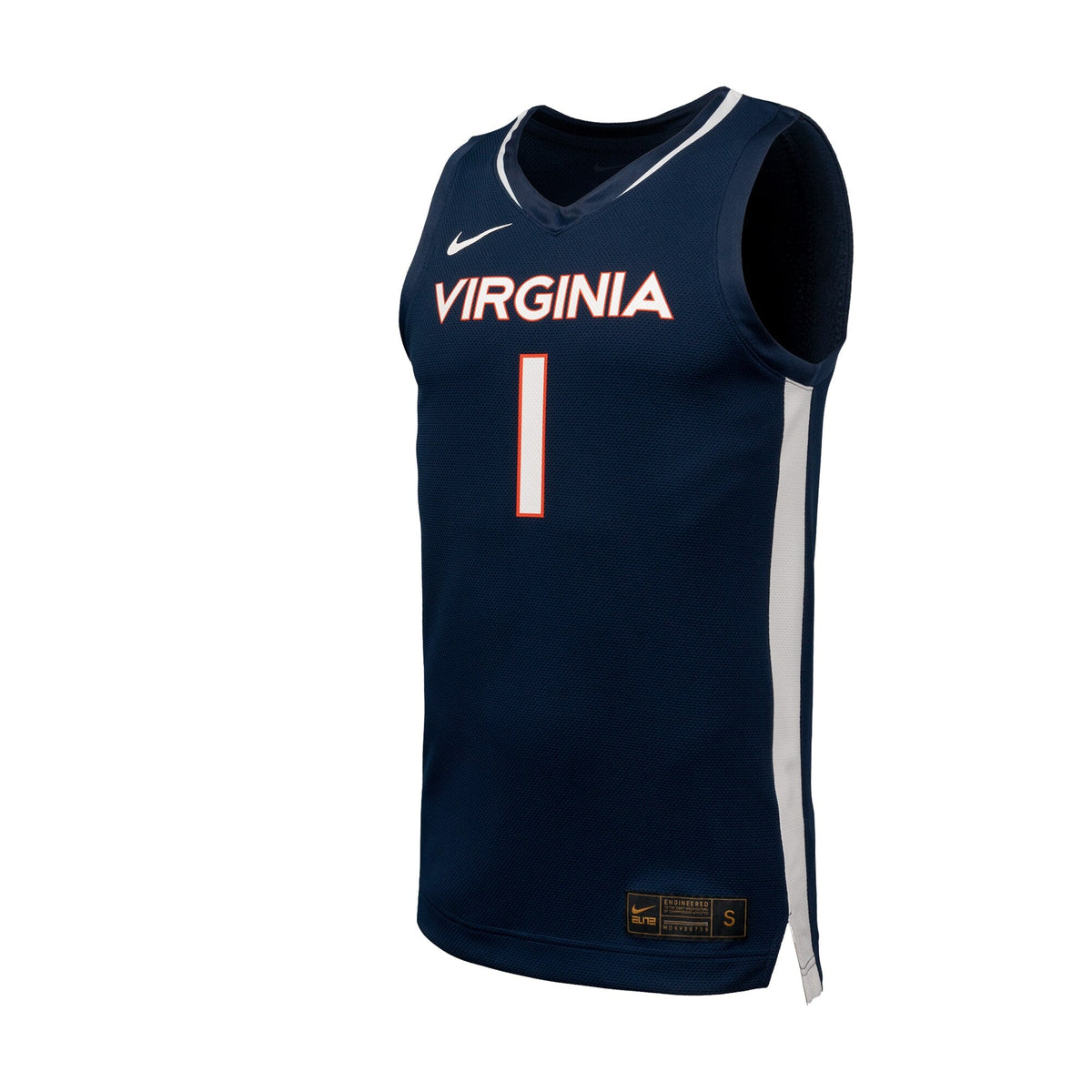 Navy Virginia Cavaliers Replica Basketball Jersey product image 3, provided for visual reference and product detail review