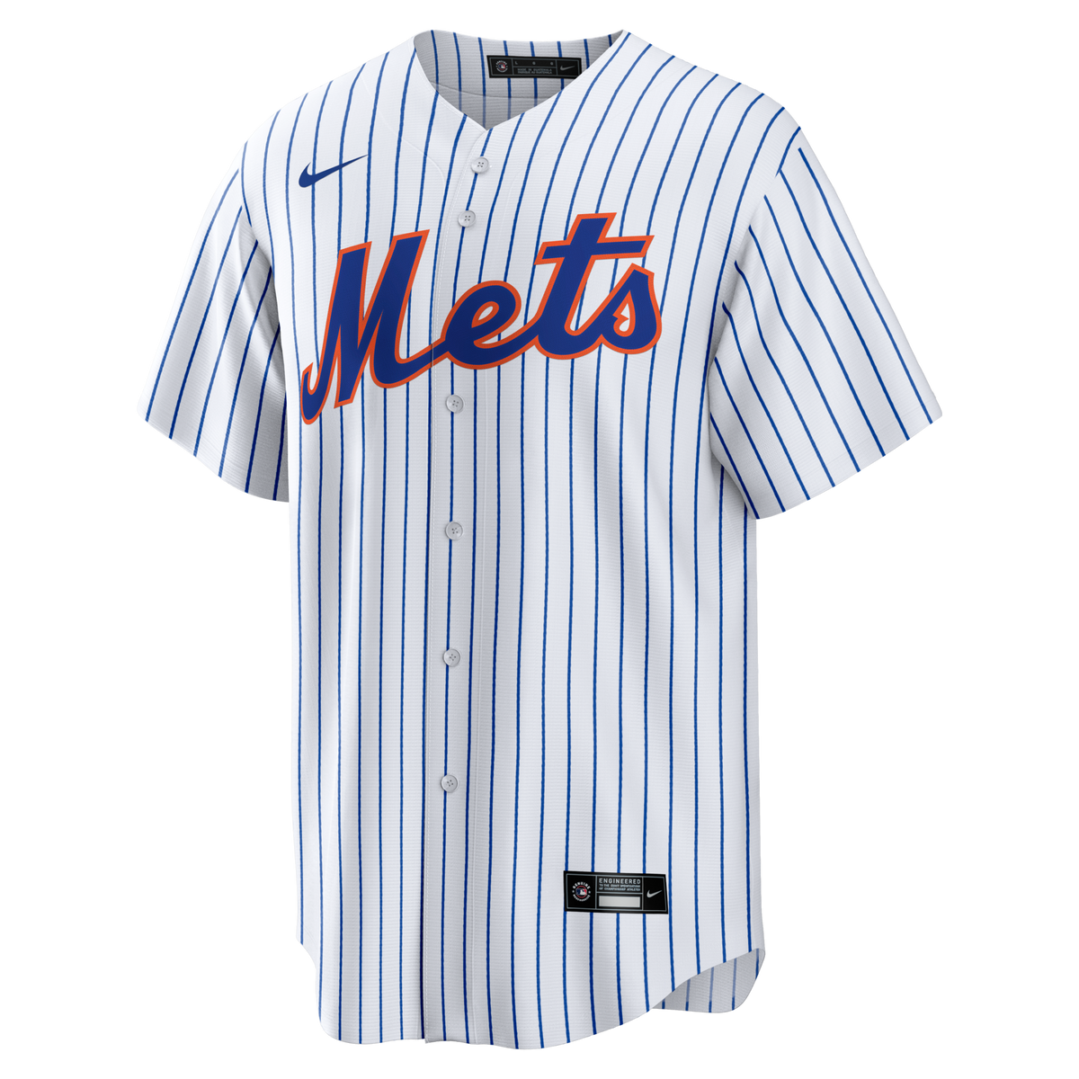 New York Mets White Home Big & Tall Replica Jersey product image 3, provided for visual reference and product detail review