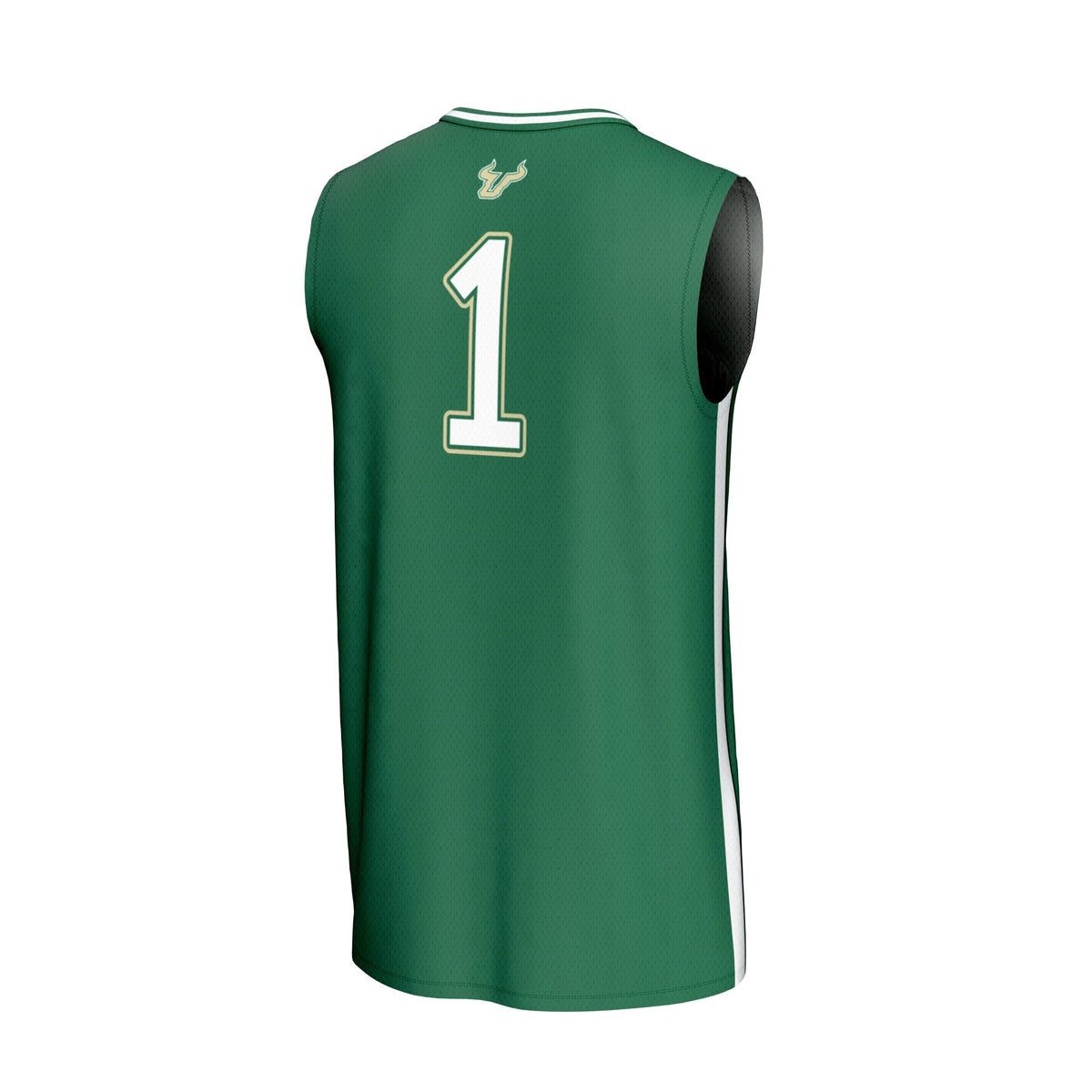 #1 South Florida Bulls Lightweight Collegiate Basketball Fashion Jersey - Green product image 4, provided for visual