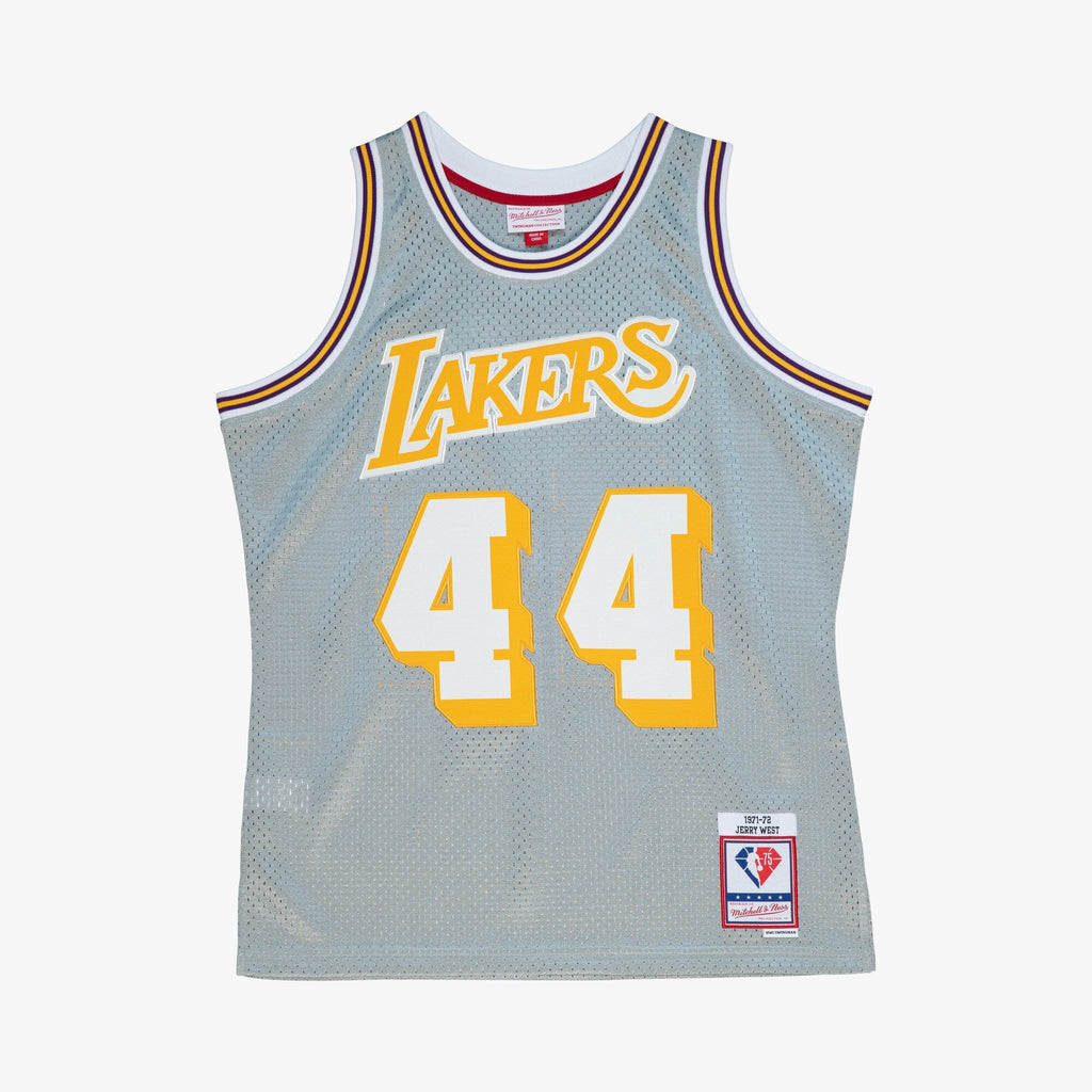 Los Angeles Lakers 1971 75th Swingman Jersey - Silver product image 3, provided for visual reference and product detail