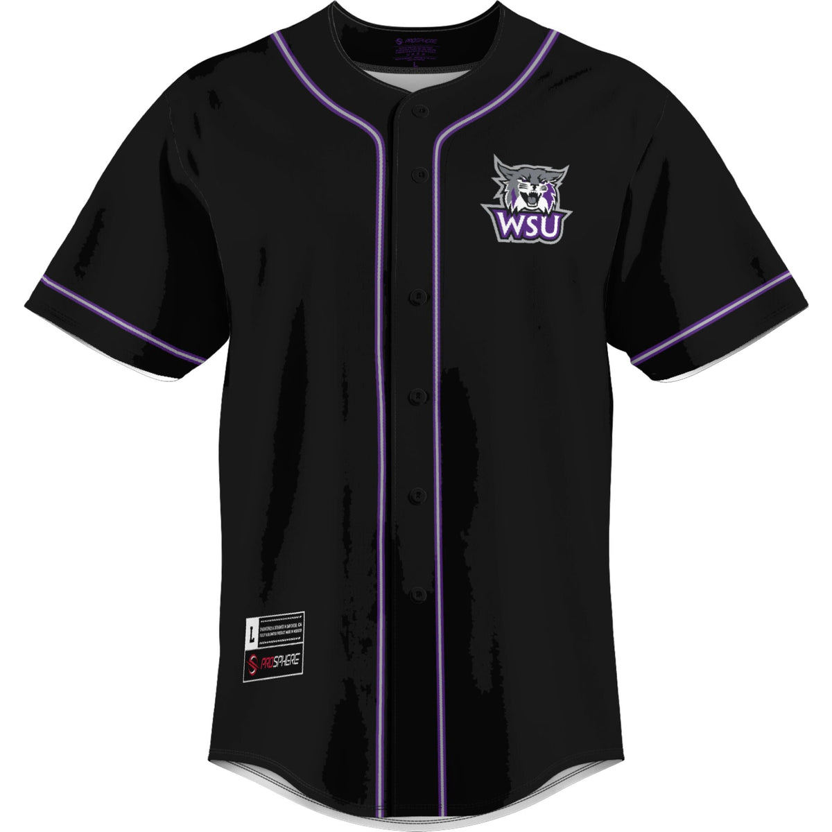 Weber State Wildcats Lightweight Baseball Jersey - Purple product image 3, provided for visual reference and product detail