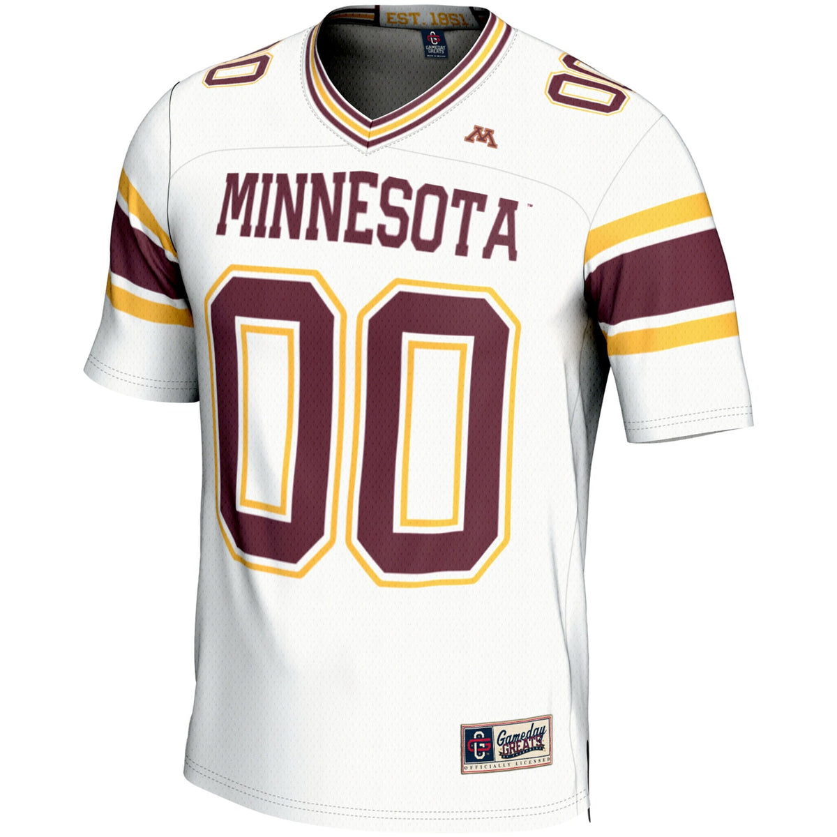 Minnesota Golden Gophers NIL Pick-A-Player Football Jersey – White product image 3, provided for visual reference and