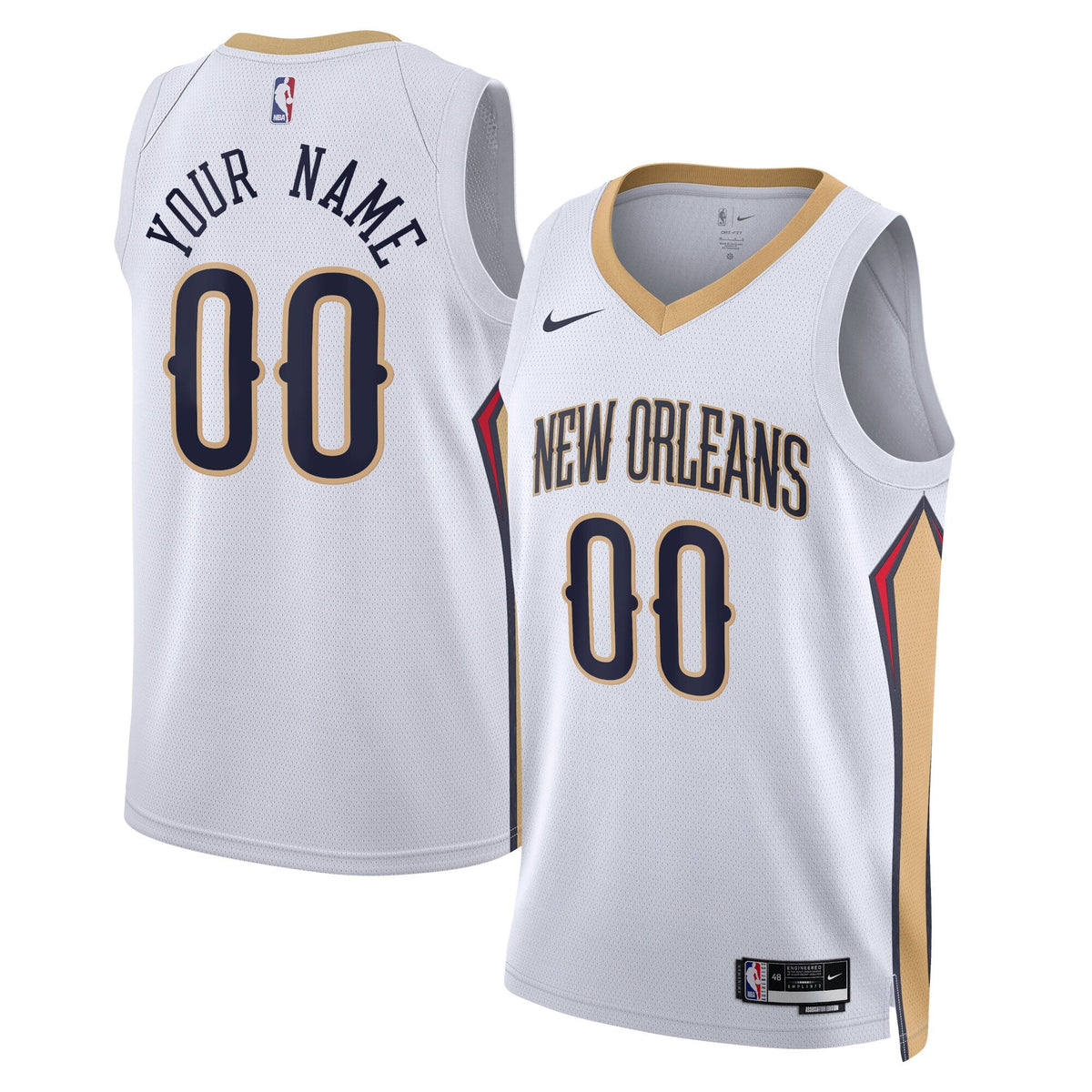 New Orleans Pelicans Association Swingman Jersey - Custom product image 1, provided for visual reference and product detail