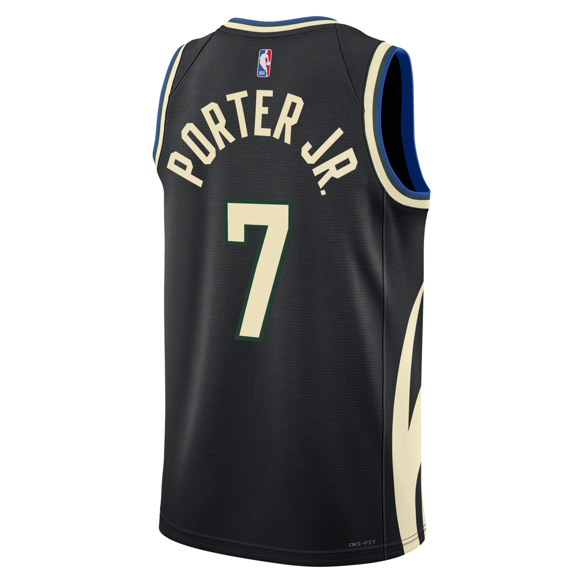 Milwaukee Bucks Statement Edition Swingman Jersey - Hunter Green - Kevin Porter Jr. product image 4, provided for visual