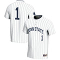 #1 Penn State Nittany Lions Lightweight Softball Jersey - White product image 1, provided for visual reference and product