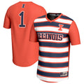 #1 Illinois Fighting Illini Lightweight Soccer Fashion Jersey - Orange product image 1, provided for visual reference and