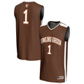 #1 Bowling Green St. Falcons Lightweight Basketball Fashion Jersey - Brown product image 1, provided for visual reference