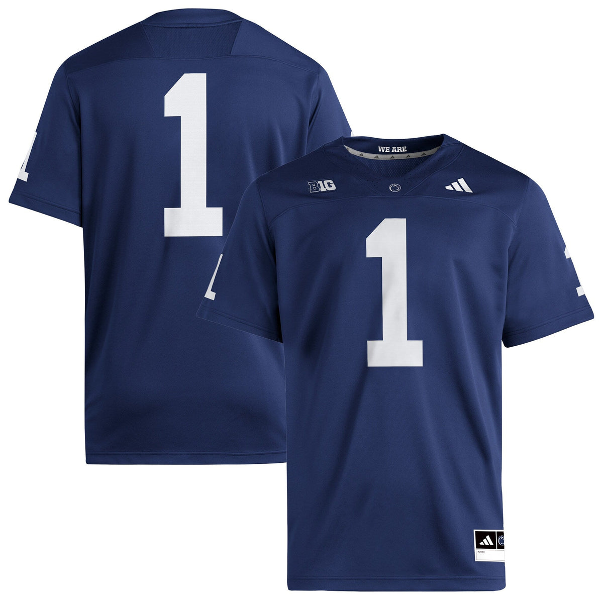 #1 Navy Penn State Nittany Lions Home Premier Jersey product image 2, provided for visual reference and product detail review