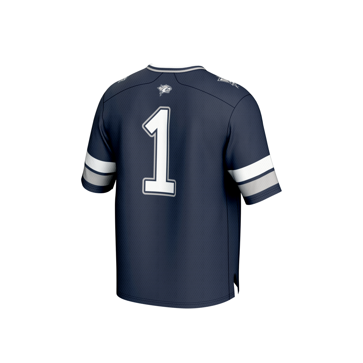 #1 New Hampshire Wildcats Lightweight Collegiate Football Fashion Jersey - Navy product image 4, provided for visual