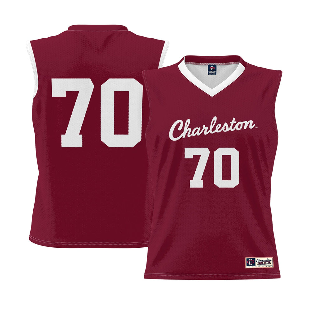 #70 Charleston Cougars Lightweight Basketball Jersey - Crimson product image 1, provided for visual reference and product