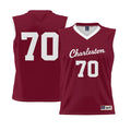 #70 Charleston Cougars Lightweight Basketball Jersey - Crimson product image 1, provided for visual reference and product