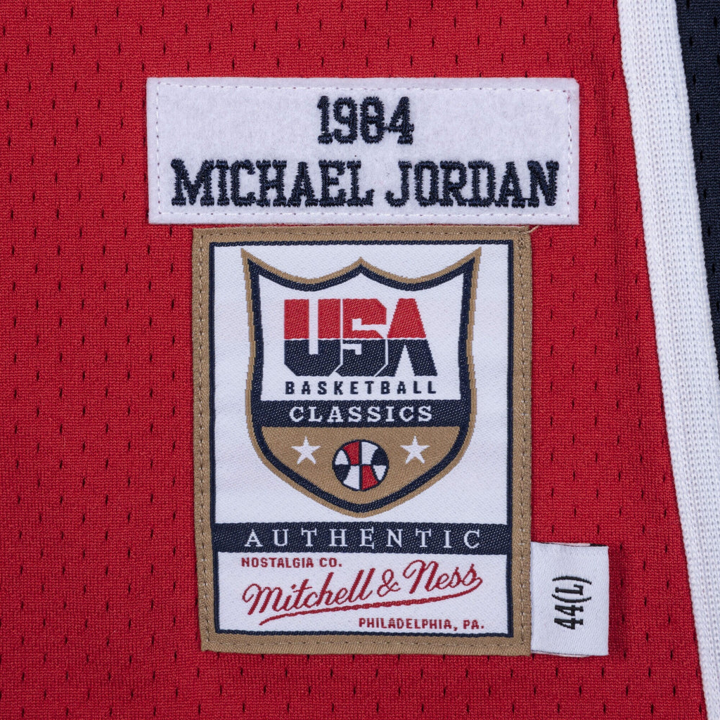 USA Basketball Authentic Jersey Michael Jordan 1984 product image 4, provided for visual reference and product detail review