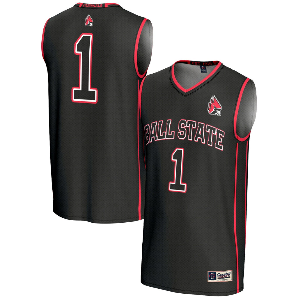 #70 Ball State Cardinals Lightweight Basketball Jersey - Black product image 2, provided for visual reference and product