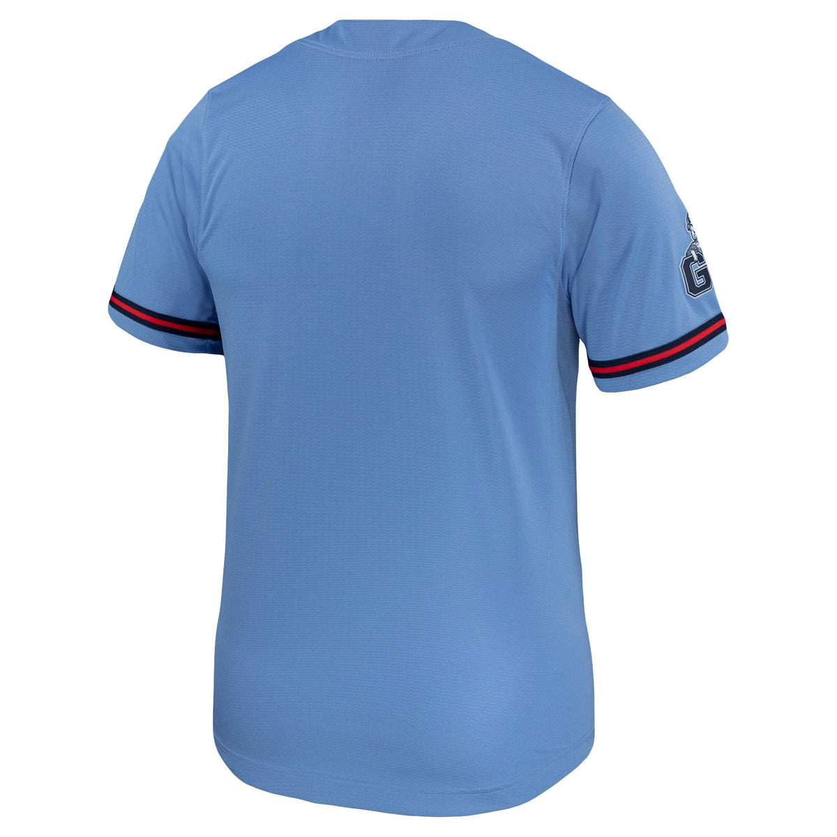 Light Blue Gonzaga Bulldogs Replica Baseball Jersey product image 4, provided for visual reference and product detail review