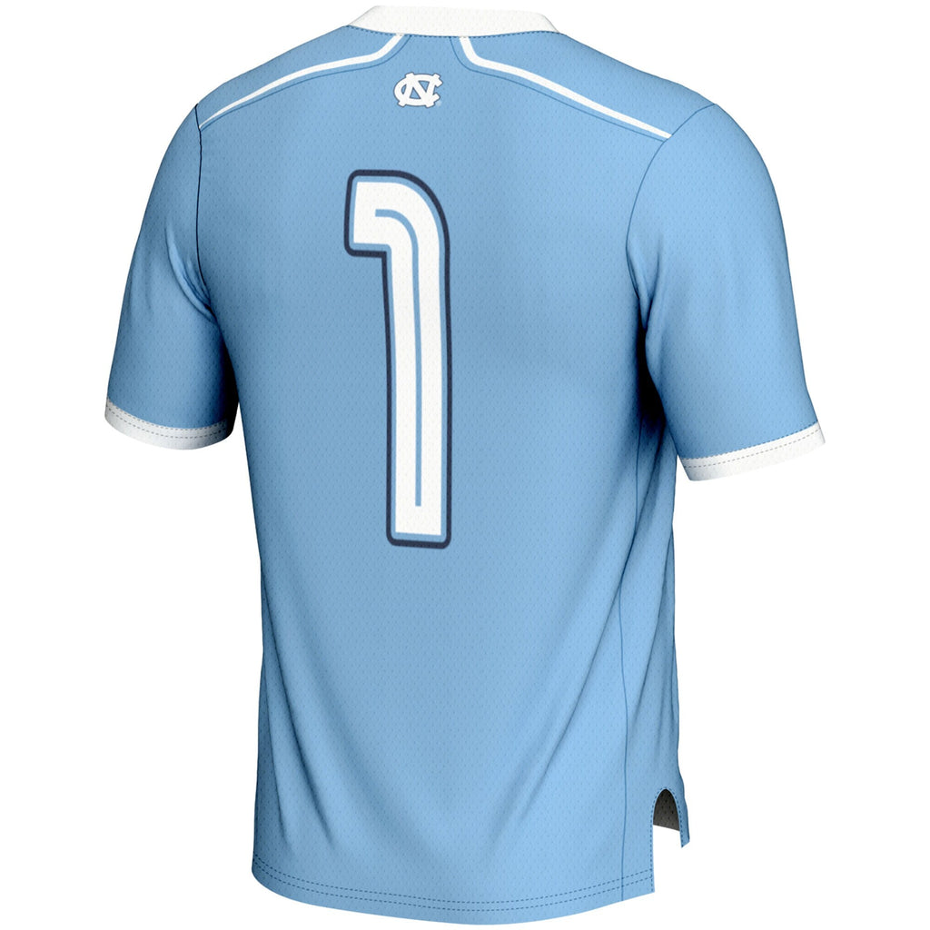 #1 North Carolina Tar Heels Lightweight Lacrosse Jersey - Carolina Blue product image 4, provided for visual reference and
