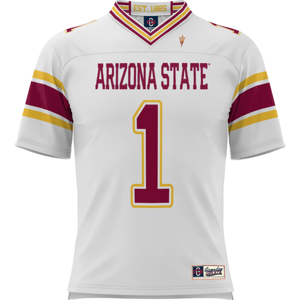 #1 Arizona State Sun Devils Football Jersey - White product image 3, provided for visual reference and product detail review