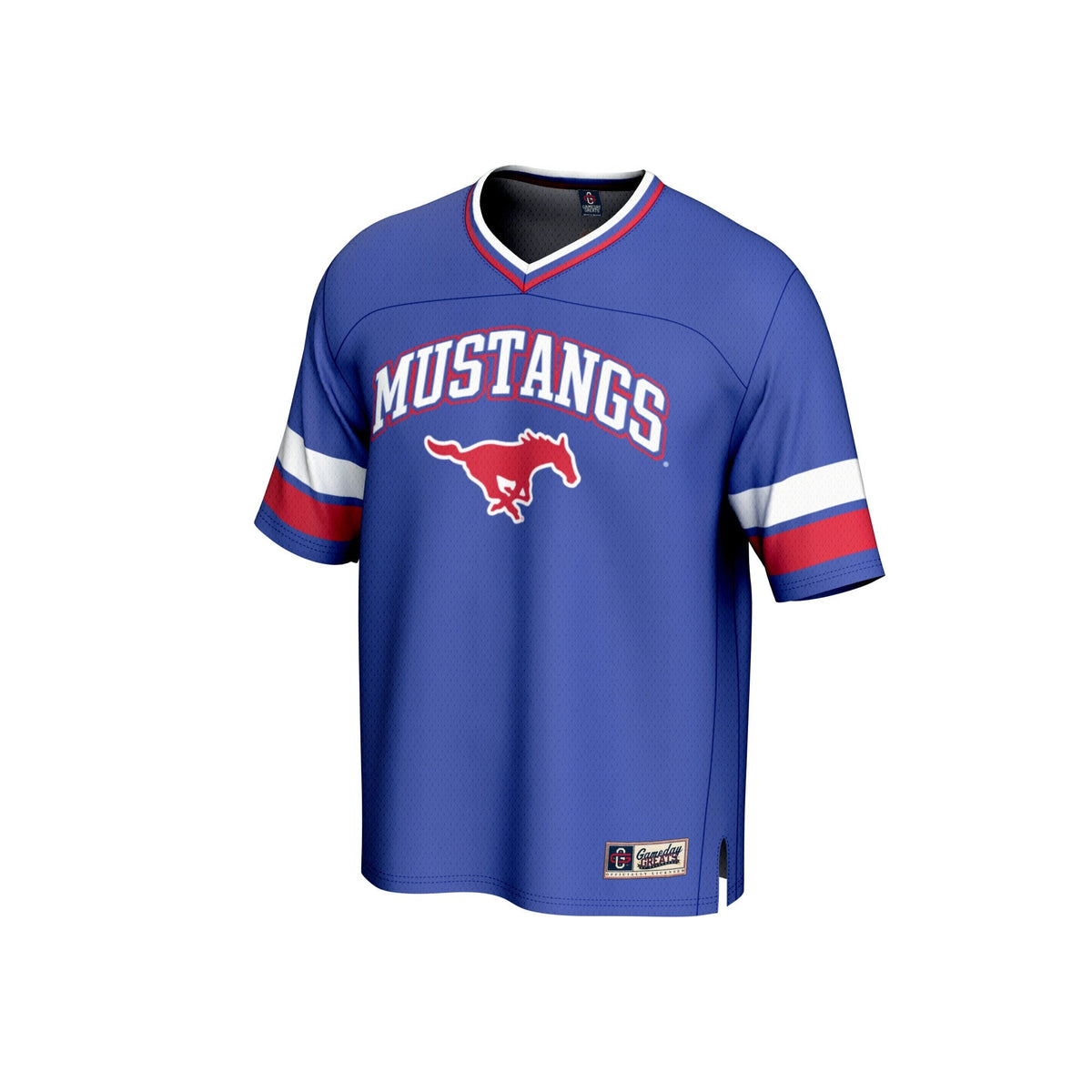 SMU Mustangs Football Jersey - Royal product image 3, provided for visual reference and product detail review
