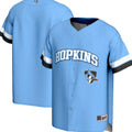 Johns Hopkins Blue Jays Spirit Baseball Jersey - Light Blue product image 1, provided for visual reference and product