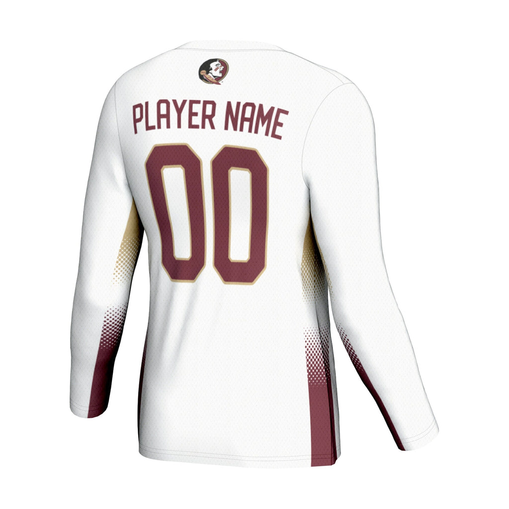 Florida State Seminoles NIL Lightweight Volleyball Jersey - White product image 4, provided for visual reference and product
